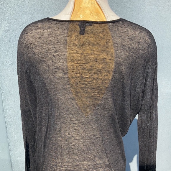 Eileen Fisher Loose Stitch Knit Lightweight Sheer Pullover - Picture 7 of 9